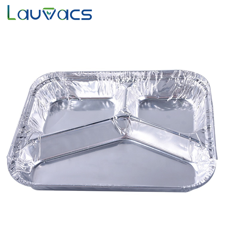Compartment aluminum foil containers Lauvacs-3C230